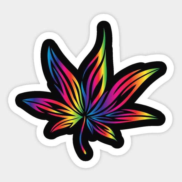 Leaves Rainbow Sticker by AVEandLIA